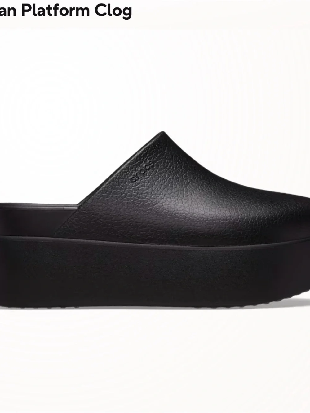 Dylan Platform Clog in Black - Picture 5 of 11